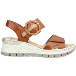 Rieker Sandals<Wedge Sandals - 66474-24 - Tan