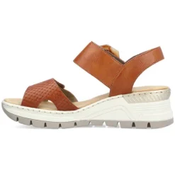 Rieker Sandals<Wedge Sandals - 66474-24 - Tan