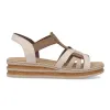 Rieker Sandals<Wedge Sandals - 62918-62 - Cream