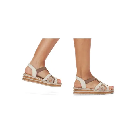 Rieker Sandals<Wedge Sandals - 62918-62 - Cream