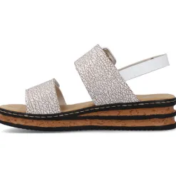 Rieker Sandals<Wedge Sandals - 62950-80 - White