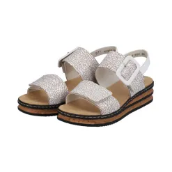 Rieker Sandals<Wedge Sandals - 62950-80 - White