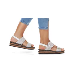 Rieker Sandals<Wedge Sandals - 62950-80 - White