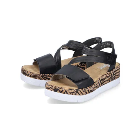 Rieker Sandals<Wedge Sandals - V3951-14 - Navy