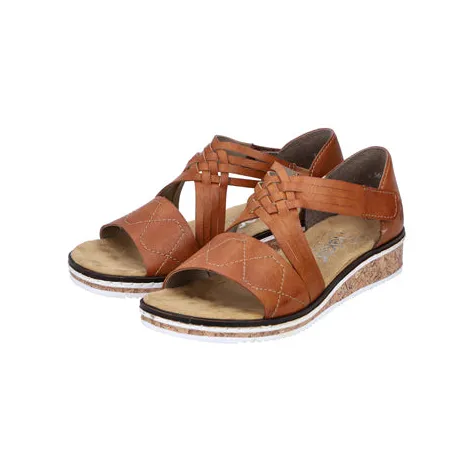 Rieker Sandals<Wedge Sandals - V3964-01 - Black