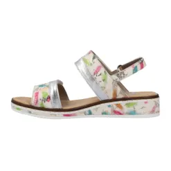 Rieker Sandals<Wedge Sandals - V36B9-90 - White/Multi