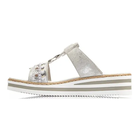 Rieker Sandals<Wedge Sandals - V02M6-40 - Silver