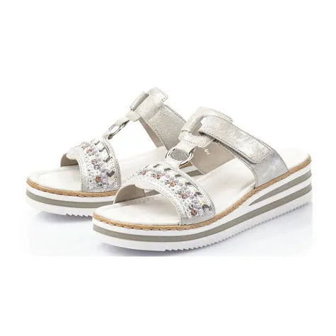 Rieker Sandals<Wedge Sandals - V02M6-40 - Silver