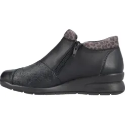 Rieker Boots<Wedge Shoes - L4881-01 - Black/Grey
