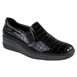 Rieker Shoes<Wide Fit Wedge Shoes - 48752-00 - Black