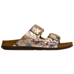 Rohde Sandals<Ladies Mules - 5864 - Gold/Floral