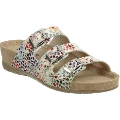 Rohde Sandals<Ladies Mules - 5851 - Beige Multi