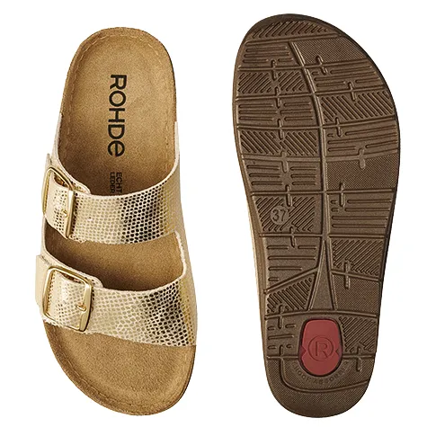 Rohde Sandals<Ladies Mules - 5872 - Gold