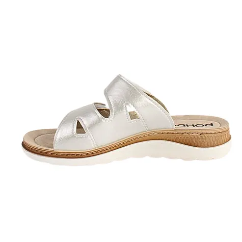 Rohde Sandals<Ladies Mules - 1302 - Off White/Floral