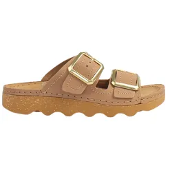 Rohde Sandals<Ladies Nubuck Mules - 6227 - Nut / Tan
