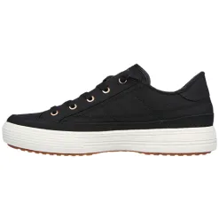 Skechers Trainers<Skecher Ladies Arch Fit Canvas Trainers - 177190 - Black