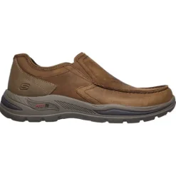 Skechers Mens Larger Sizes | Shoes<Arch Fit Loafers- 204184 - Brown