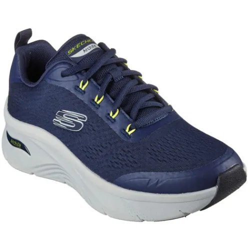 Skechers Mens Larger Sizes | Trainers<Arch Fit D' Lux Trainers - 232502 - Navy