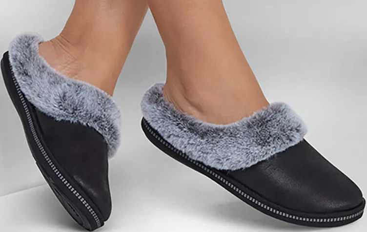 Skechers Slippers<Ladies Slippers - 167625 - Black