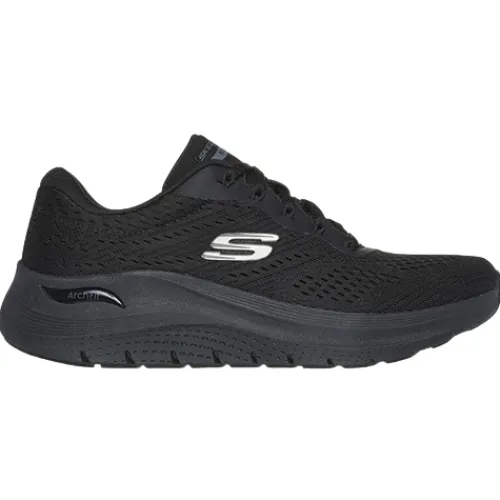 Skechers Trainers<Ladies Arch Fit Trainers - 150051 - Black / Black