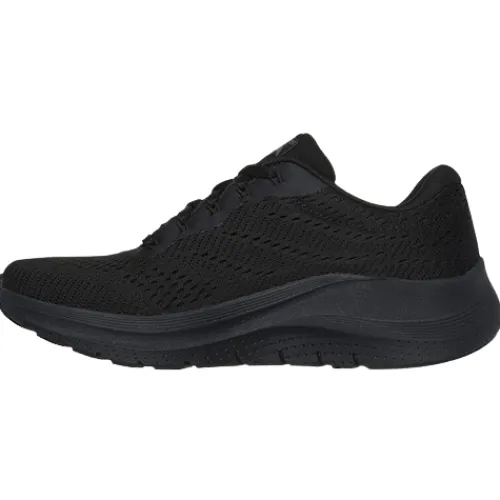 Skechers Trainers<Ladies Arch Fit Trainers - 150051 - Black / Black
