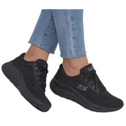 Skechers Trainers<Ladies Arch Fit Trainers - 150051 - Black / Black