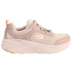 Skechers Trainers<Ladies D'Lux Trainers - 150108 - Taupe/Orange