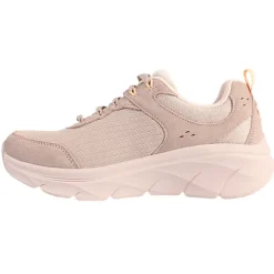 Skechers Trainers<Ladies D'Lux Trainers - 150108 - Taupe/Orange