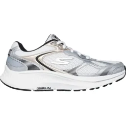 Skechers Trainers<Ladies Go Run Trainers - 128633 - Silver/White