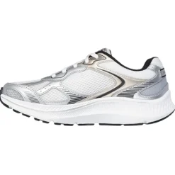 Skechers Trainers<Ladies Go Run Trainers - 128633 - Silver/White