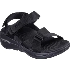 Skechers Sandals<Ladies Go Walk Arch Fit Sandals - 140808 - Black / Black