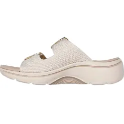Skechers Sandals<Ladies Go Walk Mules - 140871 - Beige