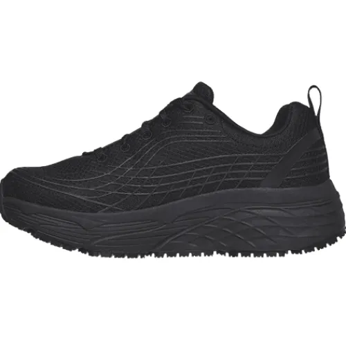 Skechers Trainers<Ladies Max Cushioning Work Trainers - 108016EC - Black