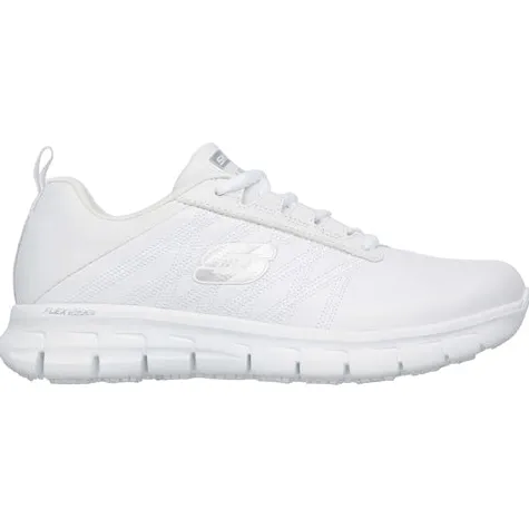 Skechers Trainers<Ladies Slip Resistant Shoes- 76576EC - White