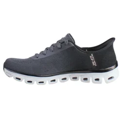 Skechers Trainers<Ladies Slip-In Trainers - 104566 - Black Charcoal