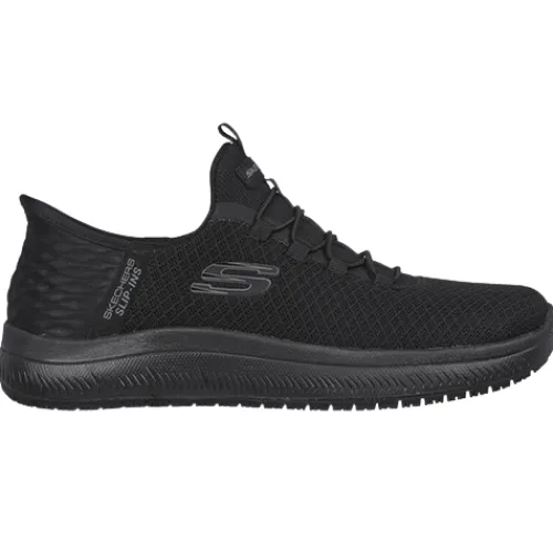 Skechers Trainers<Ladies Slip-Ins Work Trainers - 108144EC - Black/Black