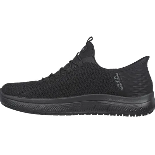 Skechers Trainers<Ladies Slip-Ins Work Trainers - 108144EC - Black/Black