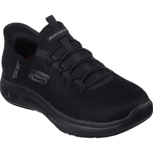 Skechers Trainers<Ladies Slip-Ins Work Trainers - 108144EC - Black/Black