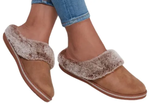 Skechers Slippers<Ladies Slippers - 167625 - Tan