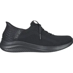 Skechers Trainers<Ladies Ultra Flex Slip In Trainers - 149710 - Black / Black