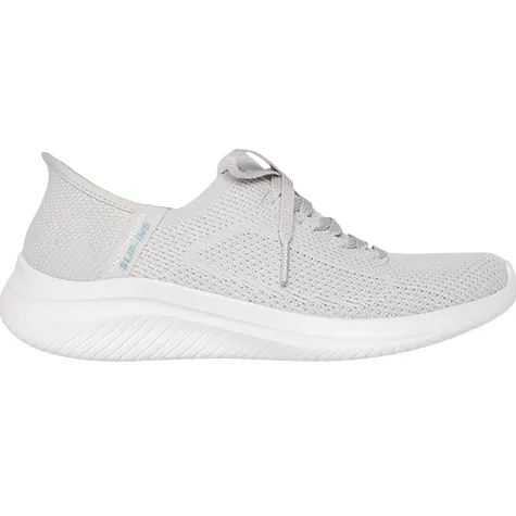 Skechers Trainers<Ladies Ultra Flex Trainers - 150457 Slip Ins - Light Grey