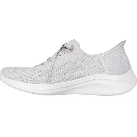 Skechers Trainers<Ladies Ultra Flex Trainers - 150457 Slip Ins - Light Grey