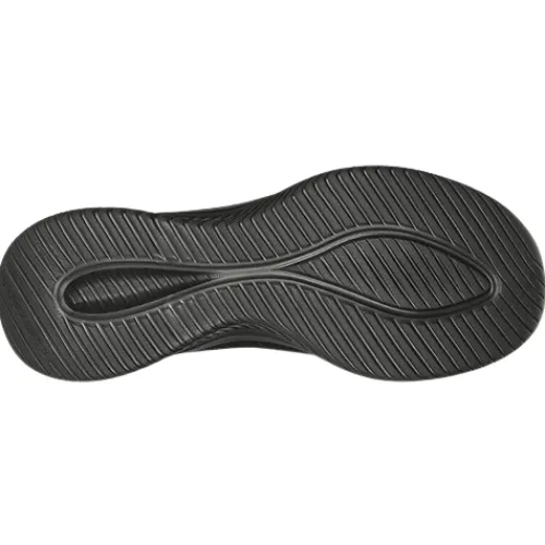 Skechers Trainers<Ladies Ultra Flex Slip In Trainers - 149710 - Black / Black
