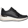 Skechers Trainers<Ladies Wedge Trainers - 177345 - Black