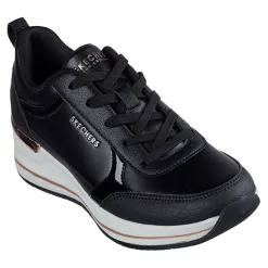 Skechers Trainers<Ladies Wedge Trainers - 177345 - Black
