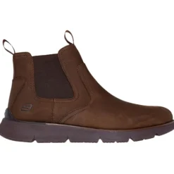 Skechers Boots<Men's Chelsea Boots- 205227 -Brown