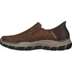 Skechers Mens Larger Sizes | Shoes<Men's Slip-In Trainers - 204810 - Brown