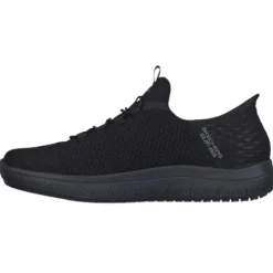 Skechers Trainers<Men's Slip-Ins Work Trainers - 200205EC - Black/Black