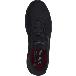 Skechers Trainers<Men's Slip-Ins Work Trainers - 200205EC - Black/Black