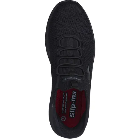 Skechers Trainers<Men's Slip-Ins Work Trainers - 200205EC - Black/Black